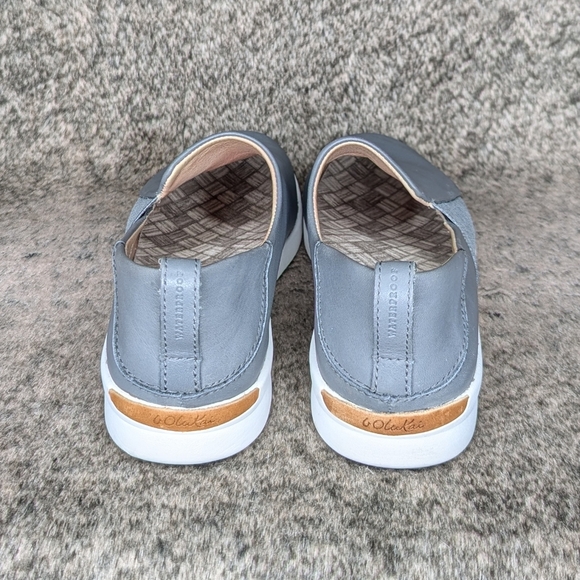 OluKai Malua Slip On Waterproof Leather Sneaker Grey Women's 8.5 - Picture 8 of 14